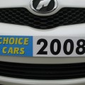 Display number plates with year