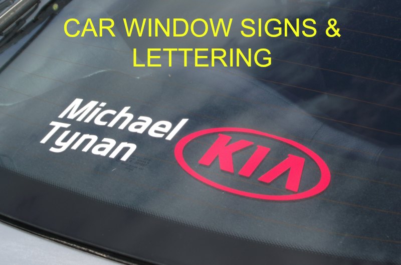LETTERS FOR CAR WINDOWS, CAR WINDOW GRAPHICS , DEALER STICKERS