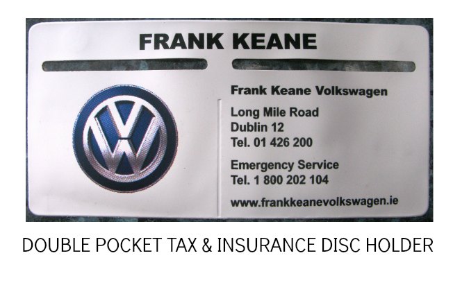 Vw tax shop disc holder