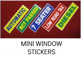 DIESEL WINDOW STICKERS, AUTOMATIC STICKERS